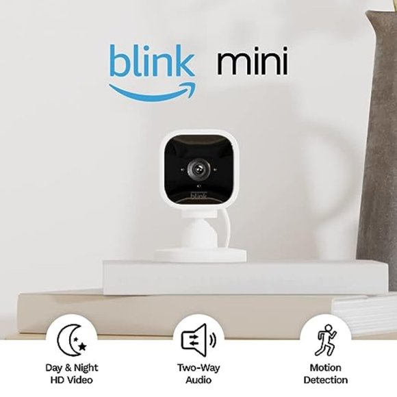 Blink Mini – Compact indoor plug-in smart security camera, 1080p HD video - Picture 1 of 11